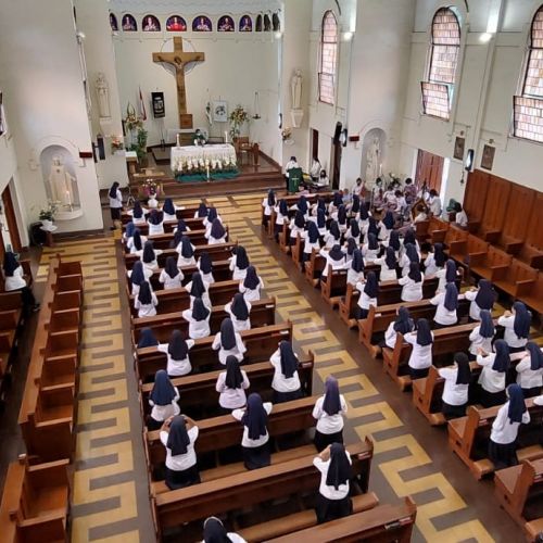 Misa pembuka di Kapel Provinsialat, Mater Boni Concili